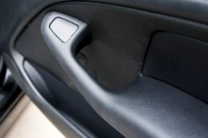 Moldy car door handle cleaned