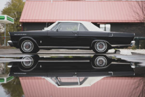 Ford Galaxie profile in reflection